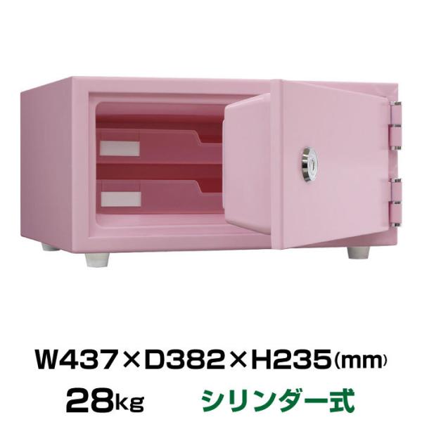 【車上渡し】日本アイエスケイ 耐火金庫 CPS-30K ペールピンク リバーシブル錠タイプ 日本製 ...