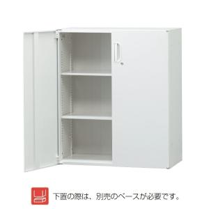 豊國工業 収納庫 両開きタイプ HOS-HRDX ホワイト 重量34.2kg｜topjapan