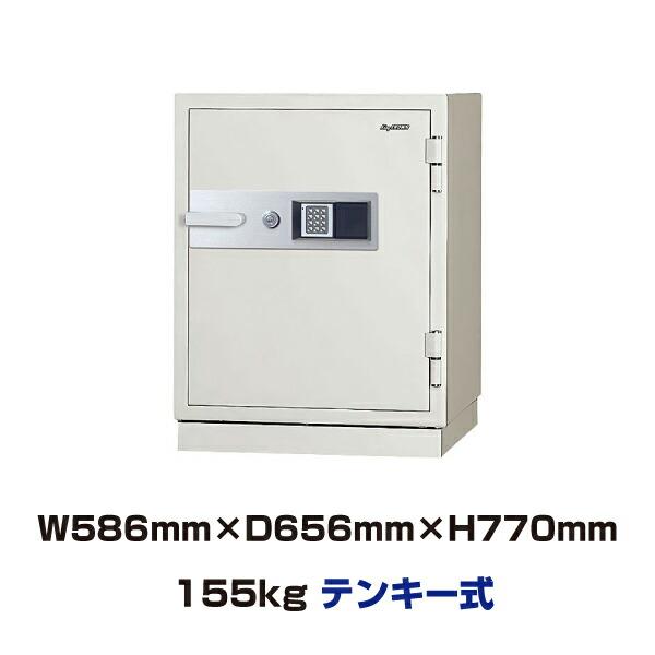 【車上渡し】テンキー式 耐火金庫 日本アイエスケイ KC51-2E 155kg 準耐火時間2時間 /...