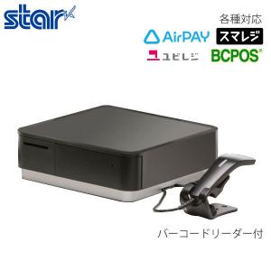 あすつく対応 スター精密 mPOP POP10-B1 バーコードリーダー付き レシートプリンタ内蔵キャッシュドロワー (ブラック)｜topjapan