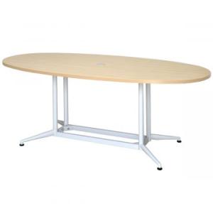 アール・エフ・ヤマカワ OAオーバルテーブル W1800×D900 ナチュラル (重量：32kg) ...