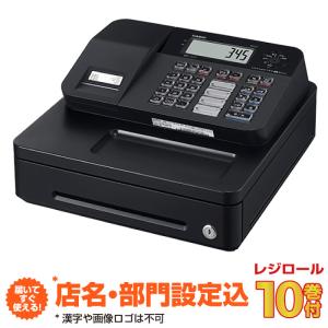 【店名・部門設定込み】レジスター カシオ SR-G3-EX ブラック (インボイス対応モデル) レジロール10巻付 Bluetooth対応 casio｜topjapan