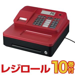 レジスター カシオ SR-G3-EX レッド (インボイス対応モデル) レジロール10巻付 Bluetooth対応 casio｜topjapan