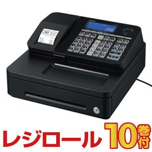 レジスター カシオ SR-S200-EX ブラック (インボイス対応モデル) レジロール10巻付 Bluetooth対応 casio｜topjapan