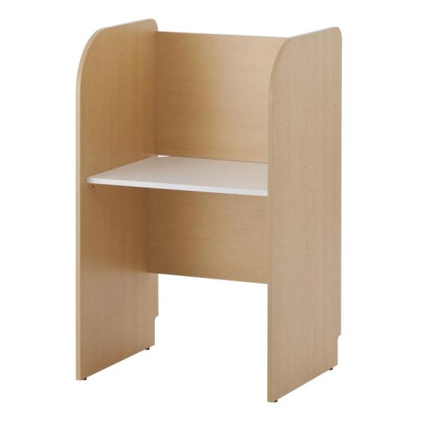 アール・エフ・ヤマカワ PCブースデスクII 基本 W700 背板アリ ナチュラル (重量：32kg...