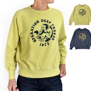 コリンボ COLIMBO スウェット LAGERGELD SWEAT RAGLAN SWEAT O.D.F. 1977 ラガーフェルドラグランスウェット 長袖プリントシャツ ラグランスリーブ ZA-0404｜トップジミー ヤフー店