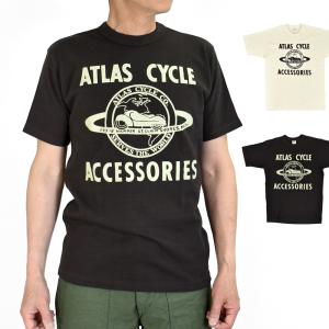 フリーホイーラーズ FREEWHEELERS 半袖tシャツ -ATLAS CYCLE CO.- プリントTシャツ 2425004