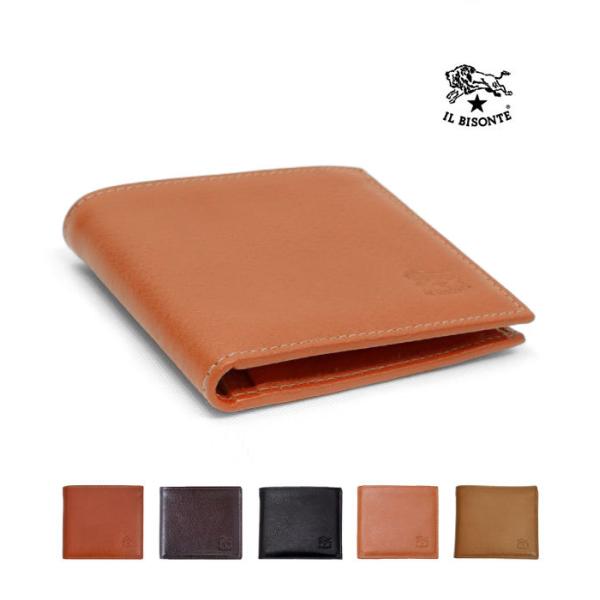 イルビゾンテ IL BISONTE 財布 二つ折り 2つ折りレザーウォレット メンズ レディース 4...