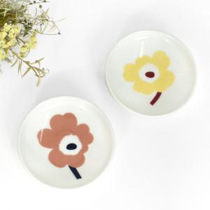 マリメッコ marimekko プレート 日本限定 Unikko プレートセット 8.5cm ウニッコ お皿 食器 2個セット 花 ギフト ギフトボックス 52249-4-73119 52249473119｜topjimmy