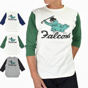 Warehouse Falcons 七分袖ベースボールTシャツ XL WAREHOUSE（ウエアハウス） ウェアハウス WAREHOUSE 7分袖 Tシャツ