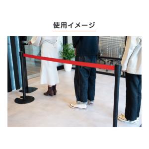 【2本セット】ベルトパーテーションセット スチ...の詳細画像5