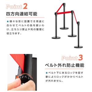 ベルトパーテーション 2本セット パーテーショ...の詳細画像2