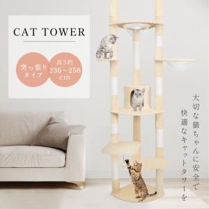 キャットタワー 突っ張り スリム 透明宇宙船 猫タワー 多頭飼い 爪とぎ Amazon | 日本メーカー RAKU 木製キャットタワー 透明宇宙船