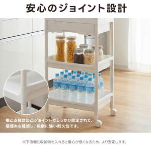 キッチンワゴン 天板付き 引き出し付き ワゴン...の詳細画像4
