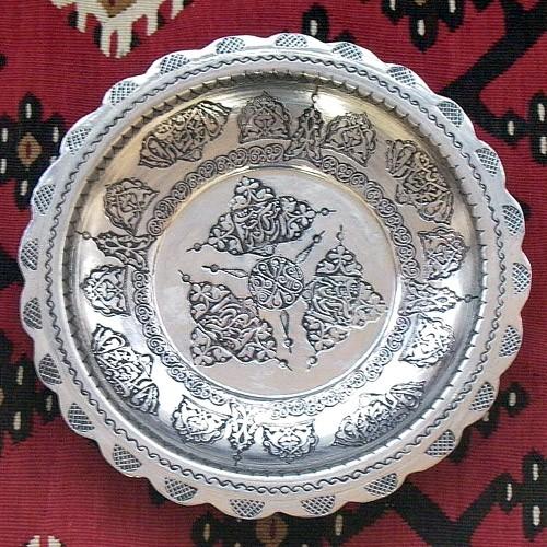 トルコ製 バクル(銅製品) CP-040 飾り皿（中）