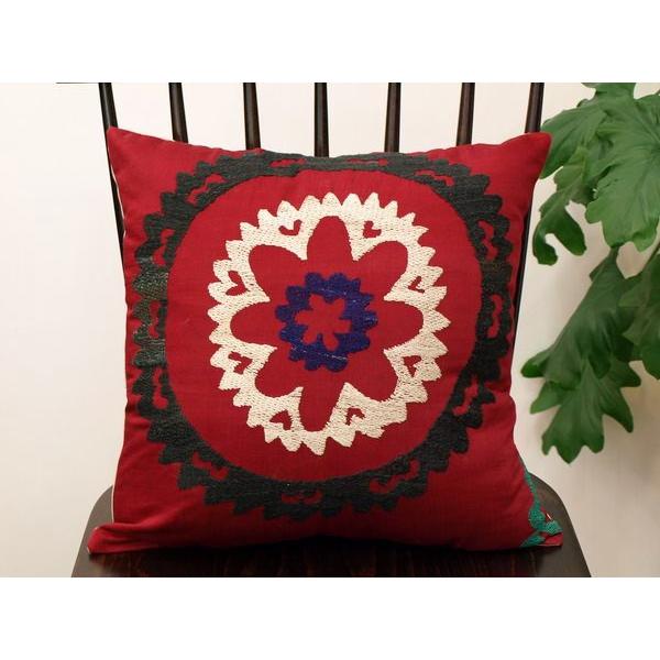 オールドスザンニ 刺繍 クッションカバー CZ-257 40x40cm