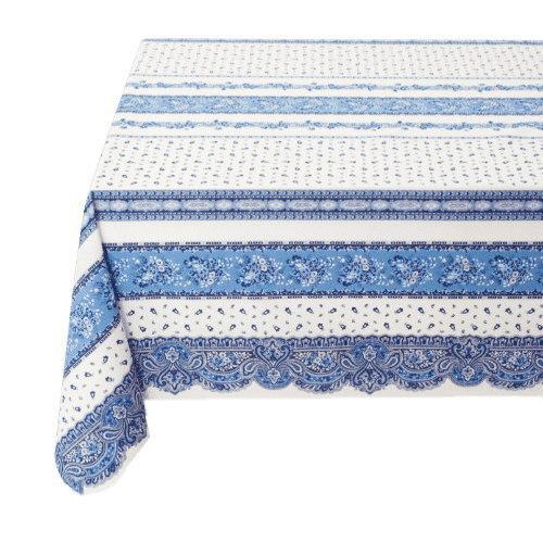 フランス製 コットン撥水テーブルクロス☆トラディション/ホワイト 170x150cmサイズ F170...