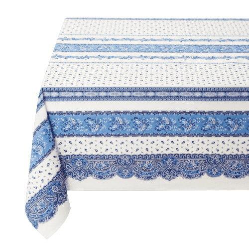 フランス製 コットン撥水テーブルクロス☆トラディション/ホワイト 250x150cmサイズ F250...