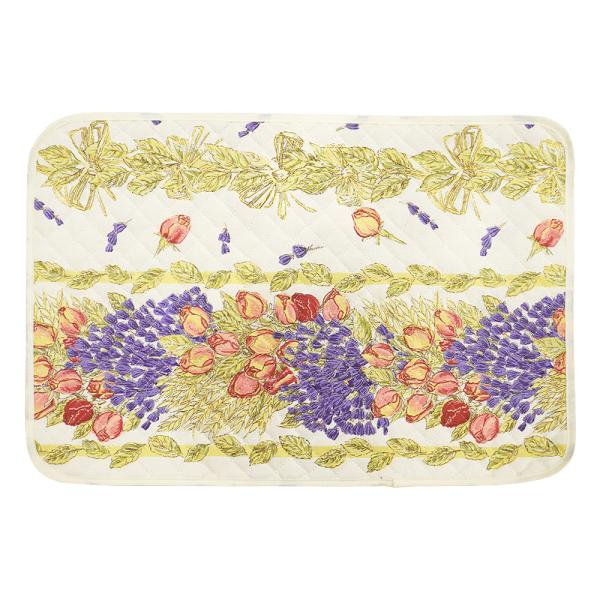 【メール便OK】フランス製キルティングランチョンマット（両面使用可）◆FLMK-LVRS ラベンダー...