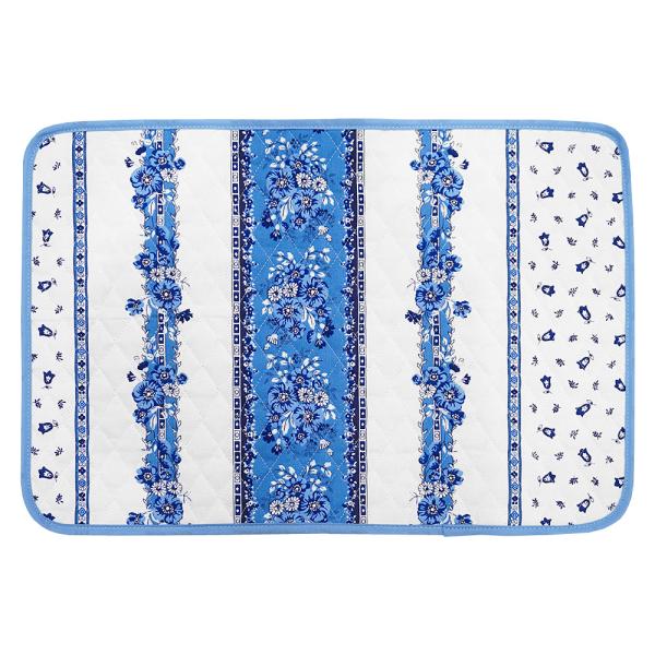 【メール便OK】フランス製キルティングランチョンマット（両面使用可）◆FLMK-TRAD-WB2 ト...