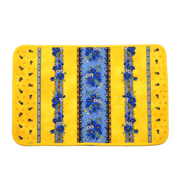 【メール便OK】フランス製キルティングランチョンマット（両面使用可）◆FLMK-TRAD-YL トラ...