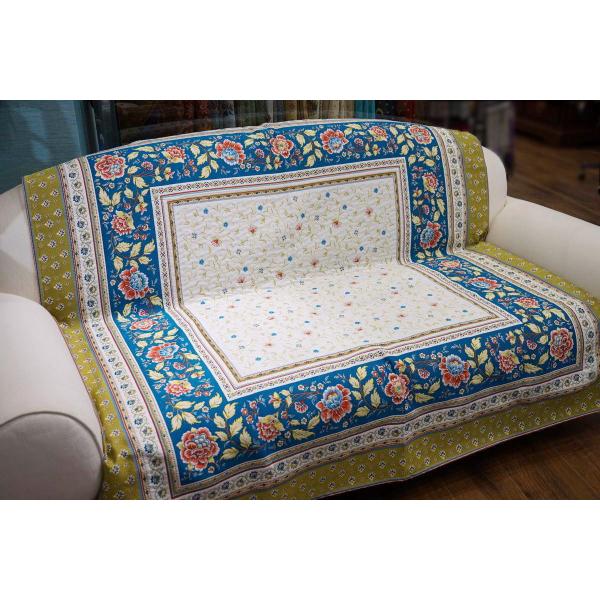 フランス製マルチカバー145x145cmサイズ◆FMC145-RSL-GR ルシヨン/グリーン