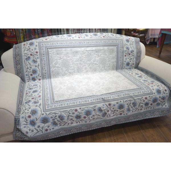 フランス製マルチカバー145x145cmサイズ◆FMC145-SLN-BL シヤン/ブルー