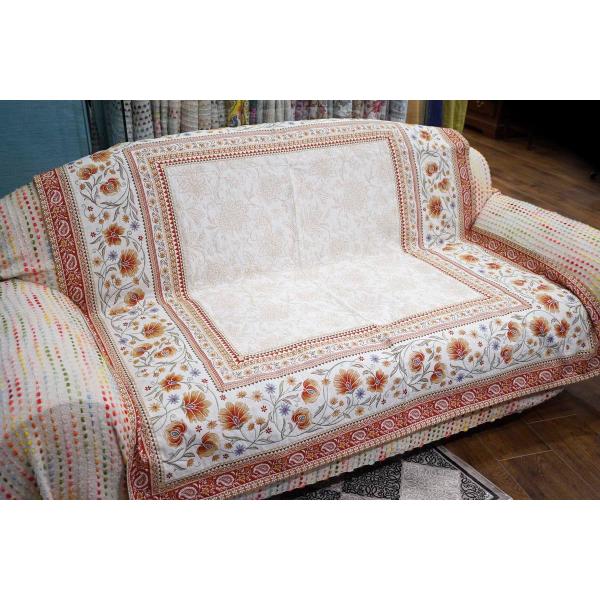 フランス製マルチカバー145x145cmサイズ◆FMC145-SLN-RD シヤン/オレンジ