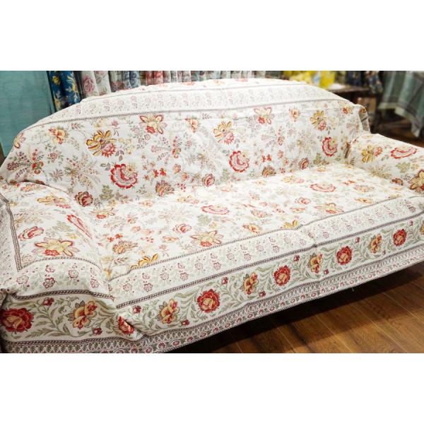 フランス製マルチカバー260x145cmサイズ◆FMC260-GRN-RD ガランス/レッド