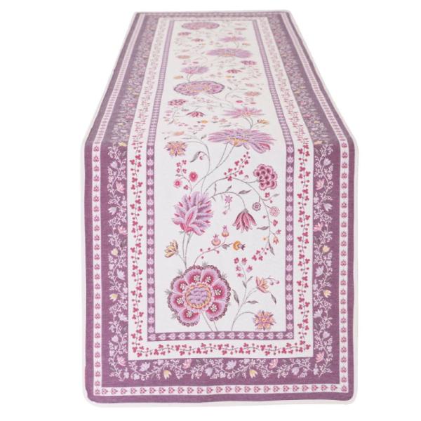 フランス製ジャカード織テーブルランナー◆FRN-MNT-BL モンテスパン/パープル