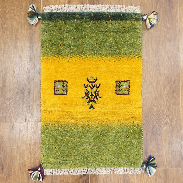 手織りギャッベ　GB60-188　60×39cm　小さめ玄関サイズ