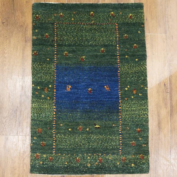 手織りギャッベ　GB90-157　90×60cm　玄関サイズ