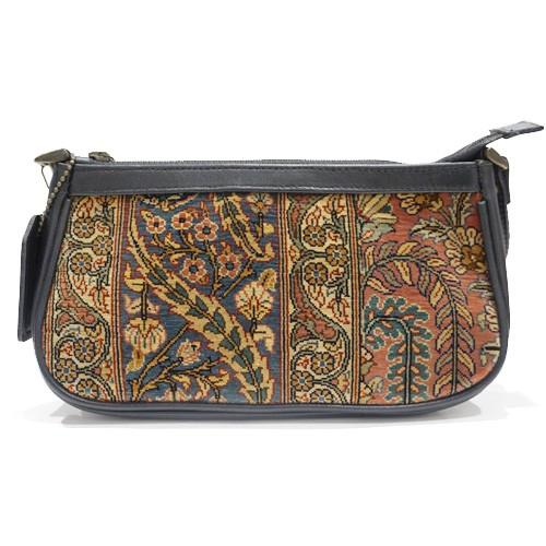 ヘレケ絨毯牛革ショルダーバッグ トルコ製 HS-BAG-S1