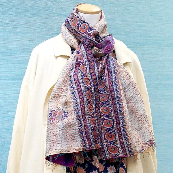 【メール便OK】カンタキルト リバーシブルストール KSCF-SILKS-005