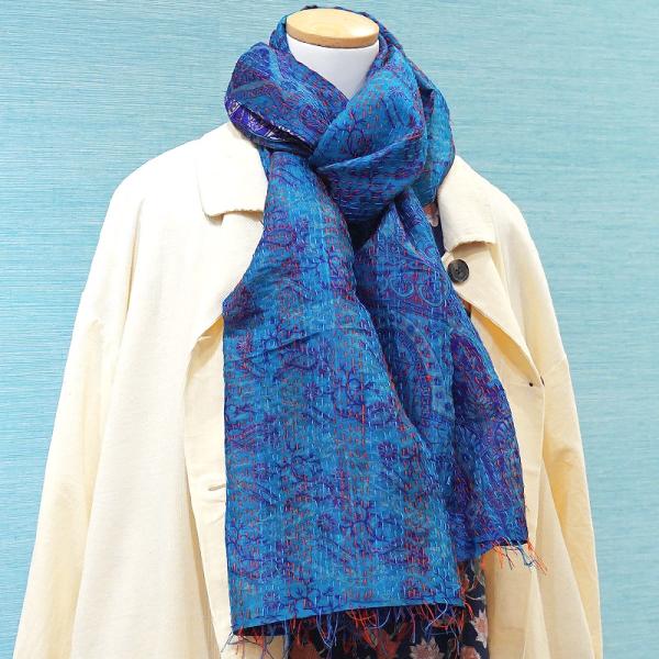 【メール便OK】カンタキルト リバーシブルストール　KSCF-SILKS-011