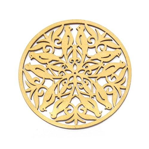 リトアニア木製コースター　LT-COS-BIRD/バード