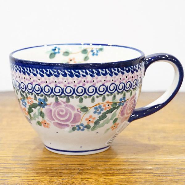 ポーランド陶器　ポーリッシュポタリー 「Millena」 カフェオレマグ/スープカップ（約400ml...