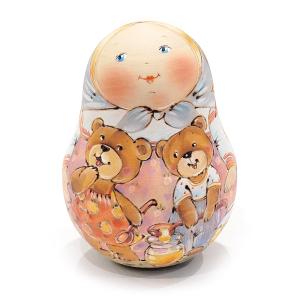 ロシア イリーナ・ヴァトルーシュキナ作 起き上がりこぼし（女の子