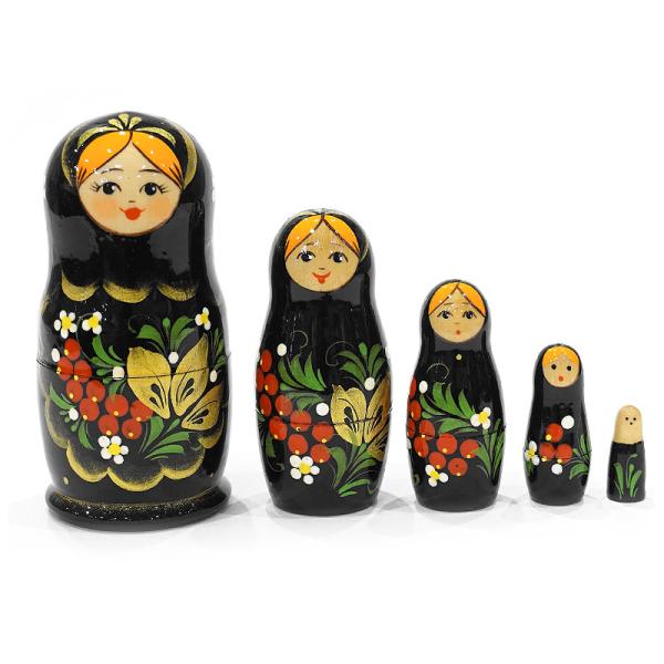 ロシア　キーロフの街のマトリョーシカ（5P）　MAT-156