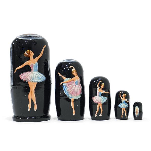 ロシア　サンクトペテルブルグ　バレエマトリョーシカ（5P）　MAT-189