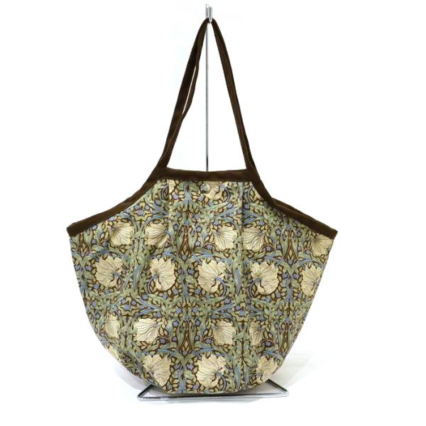 Morris Collection  ピンパーネル ラウンドバッグ Sサイズ/ブラウン　MB-BL-...