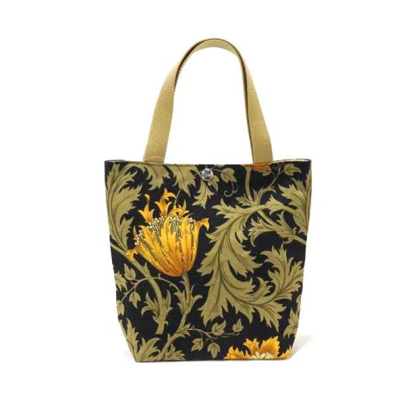 Morris Collection アネモネ トートバッグ 縦長Sサイズ/ブラック　MB-TT-S-...