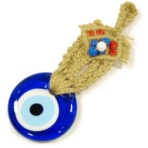 【メール便ＯＫ】トルコ製 ナザールボンジュウ トルコのお守り オーナメント トルコのお守り ビーズ付...