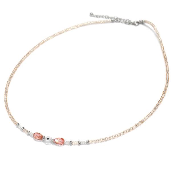 【メール便ＯＫ】トルコ製 ナザールボンジュウ トルコのお守り ビーズネックレス N-NBEADS-0...