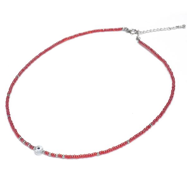 【メール便ＯＫ】トルコ製 ナザールボンジュウ トルコのお守り ビーズネックレス N-NBEADS-1...