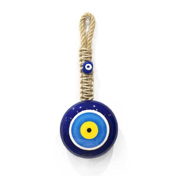 トルコ製 ナザールボンジュウオーナメント 陶器製/目玉直径11cm N-OCERAMIC-L2