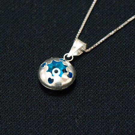 【メール便ＯＫ】トルコ製 ナザールボンジュウ トルコのお守り ペンダントトップ N-PS3508B ...