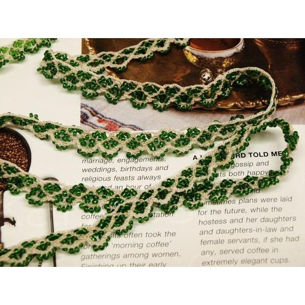 トルコ製 オールドボンジュックオヤ oya-051 幅11mmx232cm