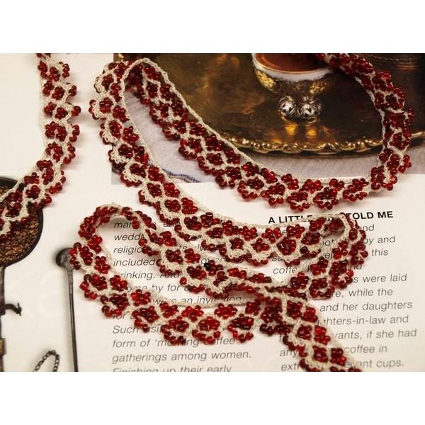 トルコ製 オールドボンジュックオヤ oya-052 幅13mmx185cm