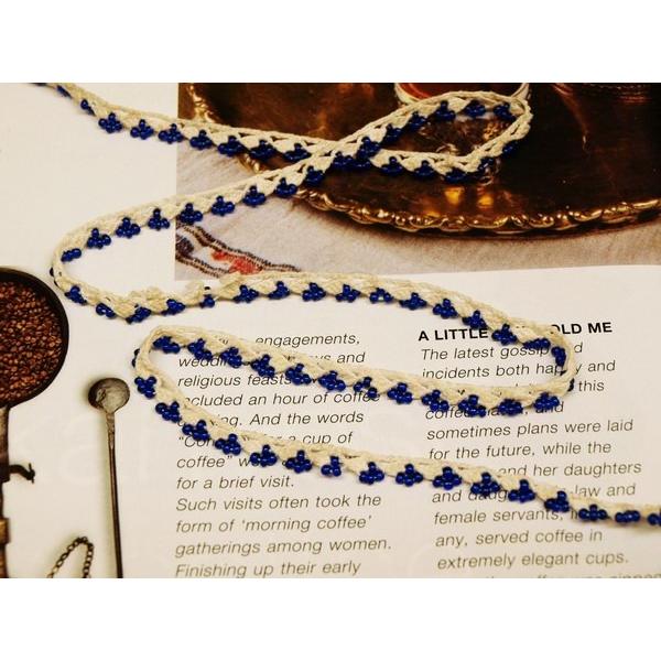 トルコ製 オールドボンジュックオヤ oya-053 幅6mmx113cm